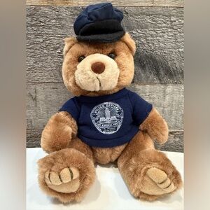 LAPD Stuffed Brown Bear Police T Shirt Toy